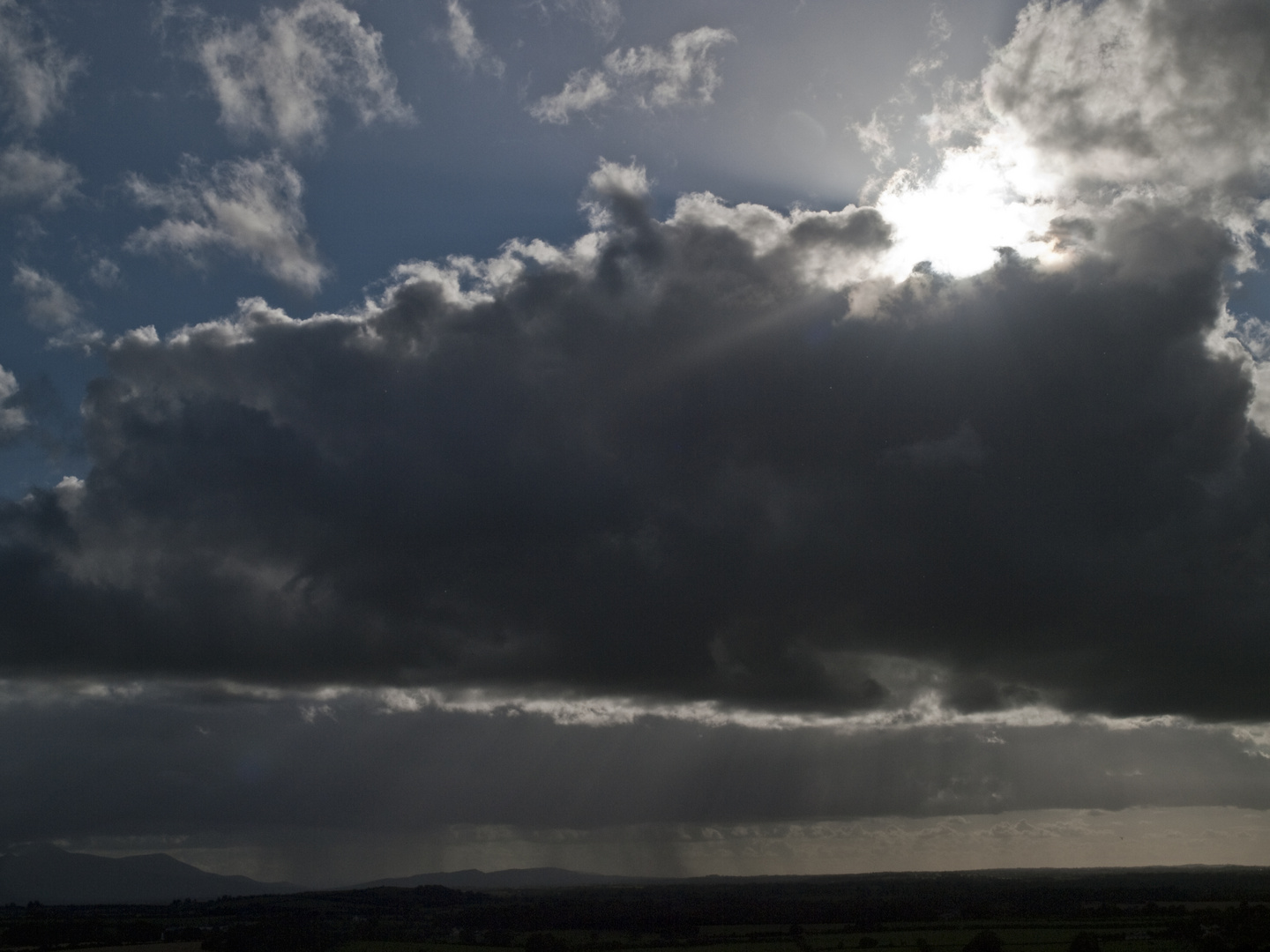 irish weather dark clouds and sunshine