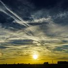 Irisierende-Wolken, auch Neben-Sonnen genannt