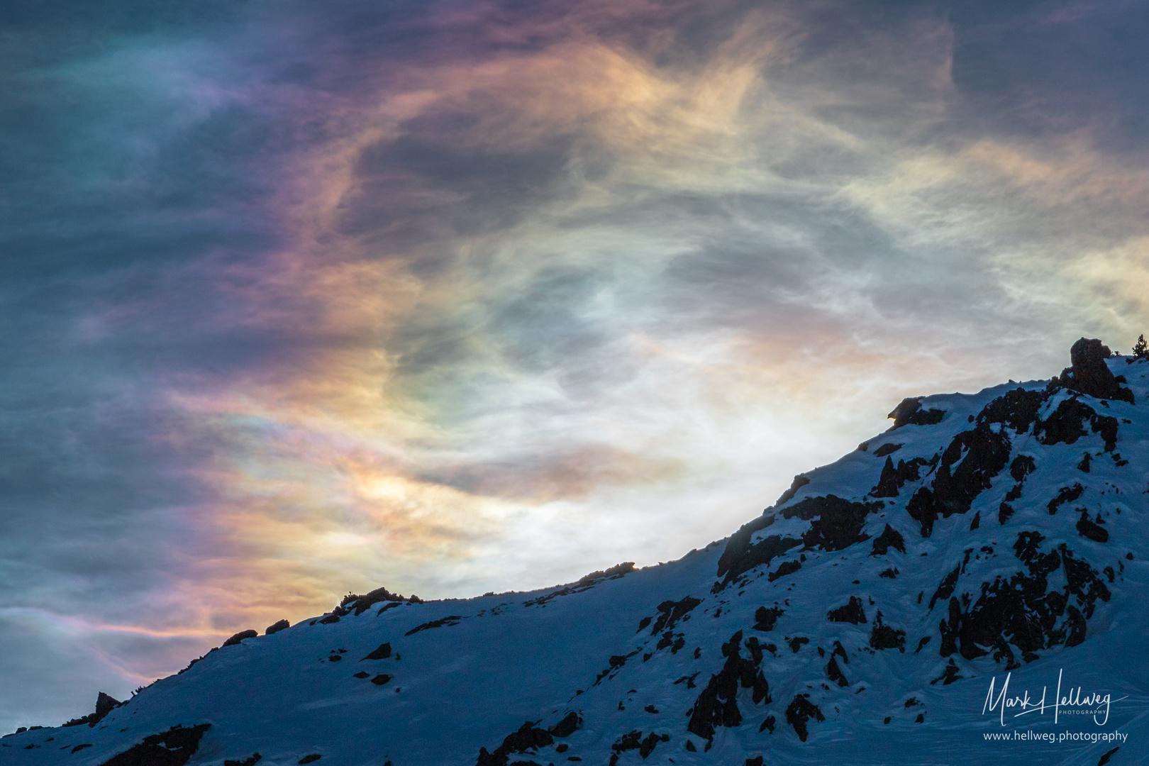 Irisierende Wolken 