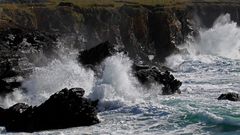 Irland 2011 - X - Sturm in der Clogher Bay
