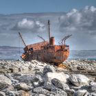 irland aran-inseln inis oírr wrack der plassy (heck)