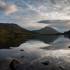 Irland, Connemara Berg spiegelung