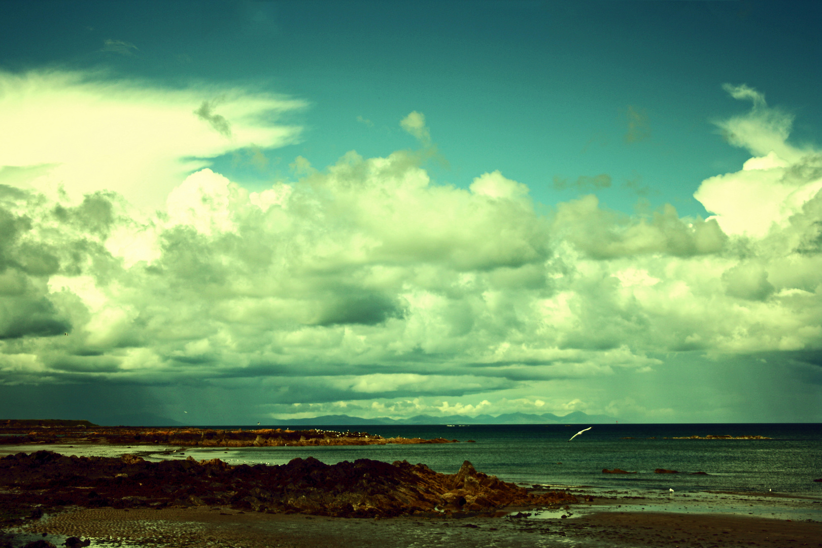 Irland kalter schöner Strand