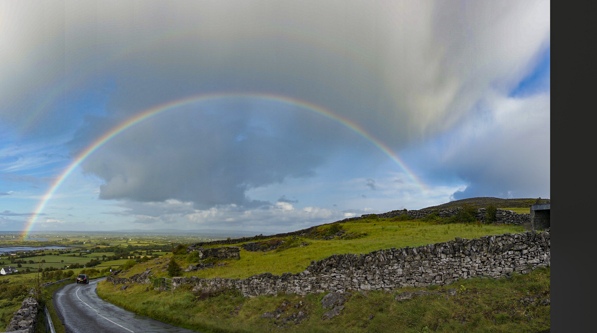  Irland Regenbogen Panorama