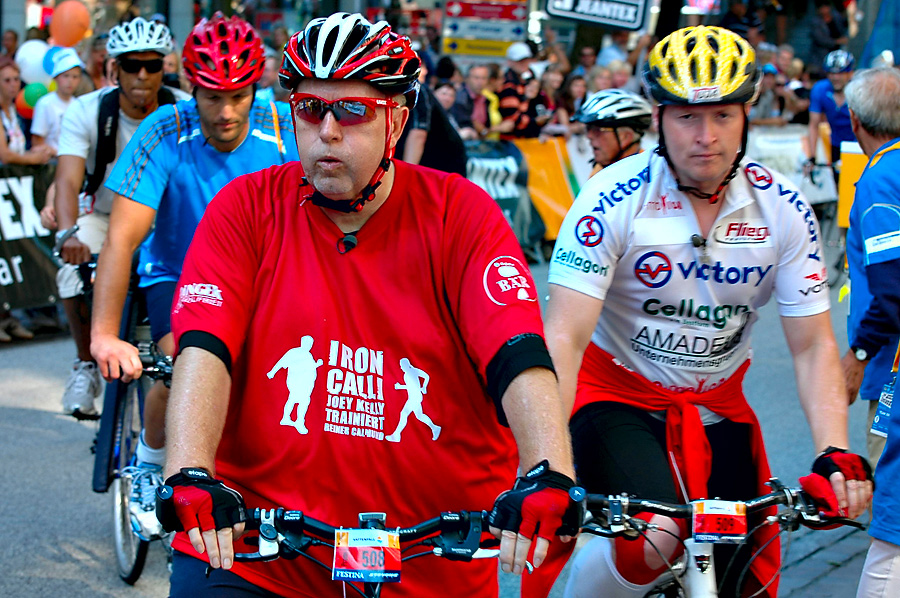 Iron Calli im Ziel bei den Cyclassics 2009