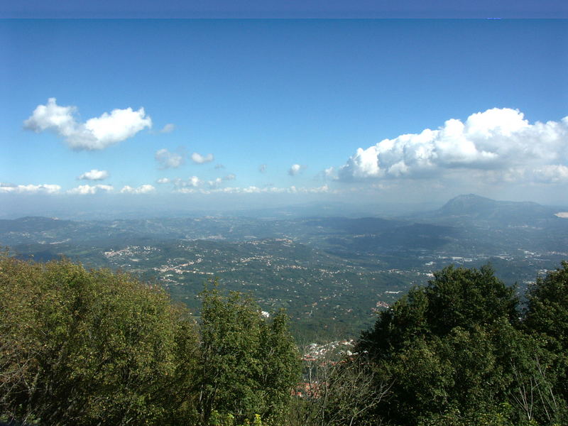 Irpinien von Monte Vergine gesehen