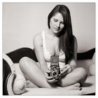 Isabella and my Rolleiflex