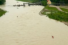 Isar-Hochwasser, 23. Mai 2015