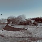 Isar in München in Winter