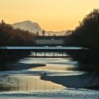 Isar mit Zugspitze