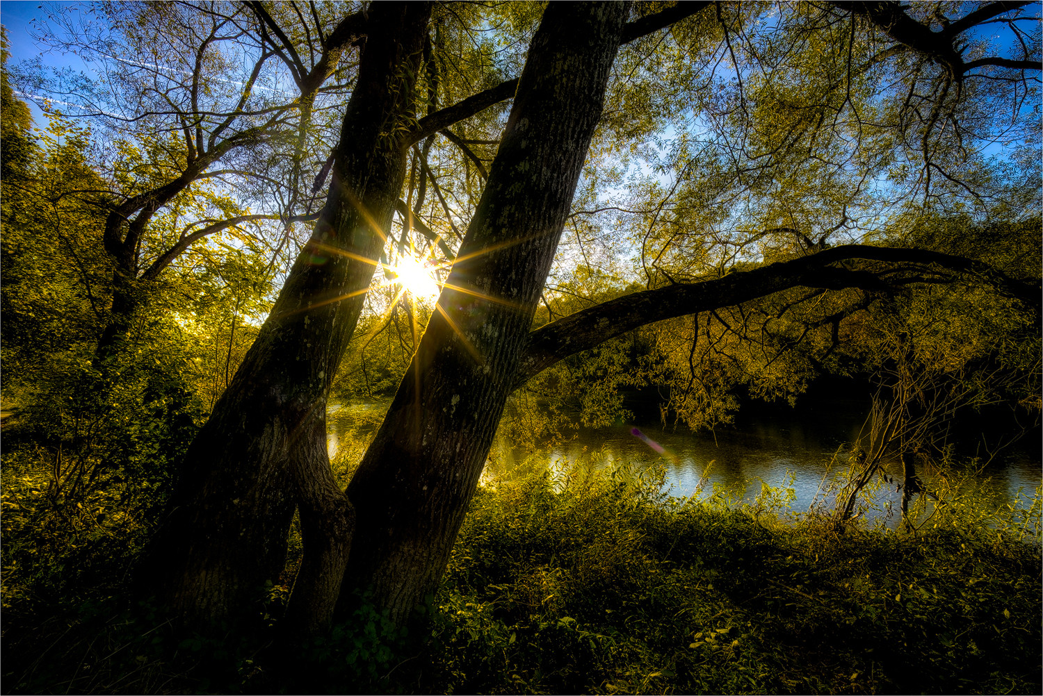 Isar-Spaziergang am Abend