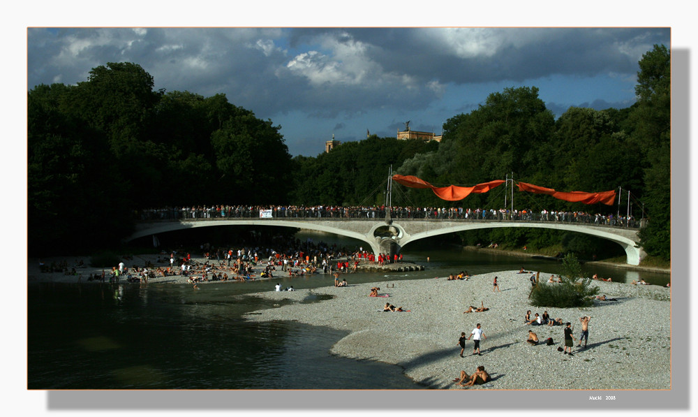 Isarbrückenfest zu Münchens 850 Jahrfeier 01. - 03. August 2008