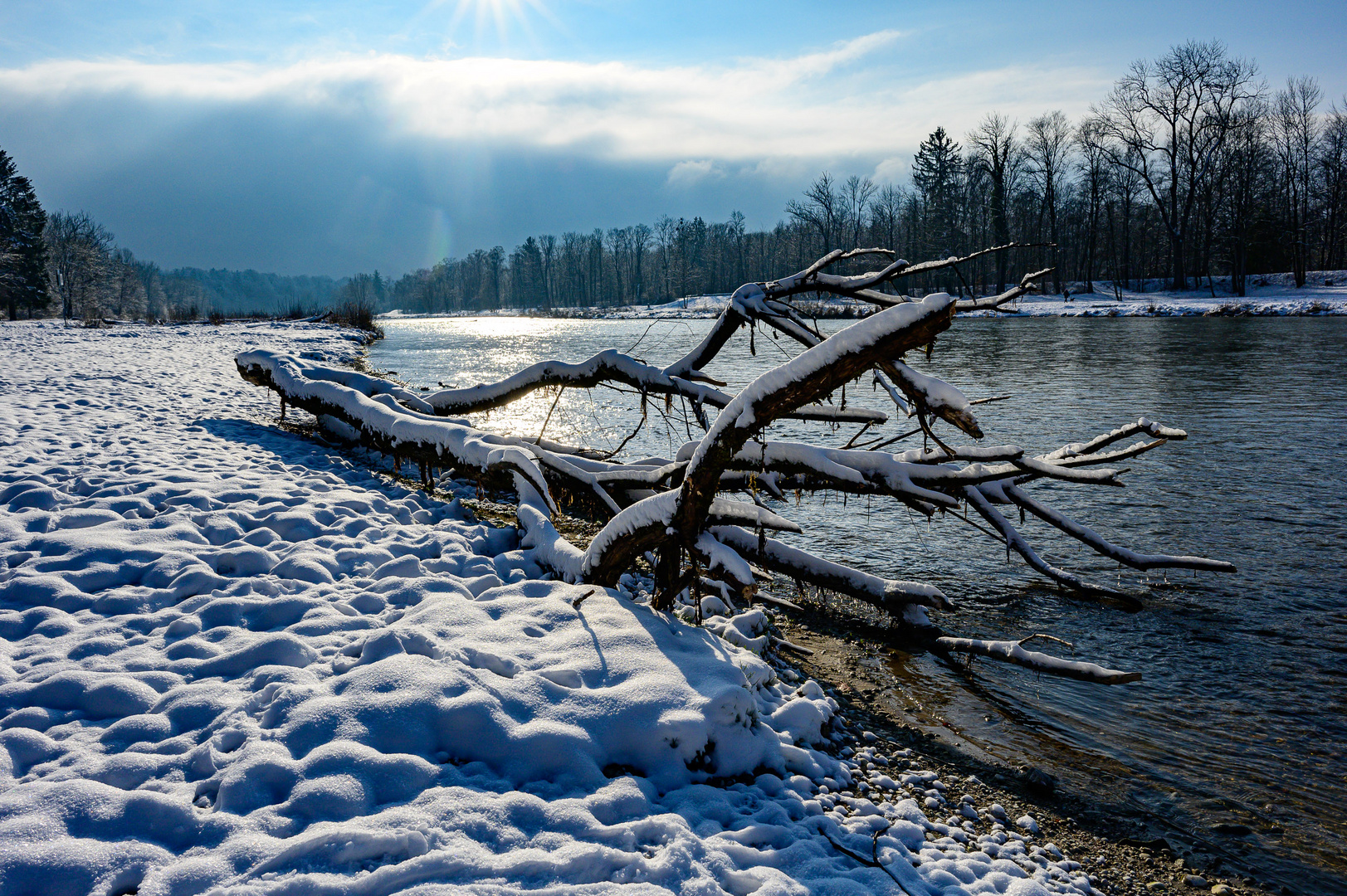 Isarflimmern im Winter