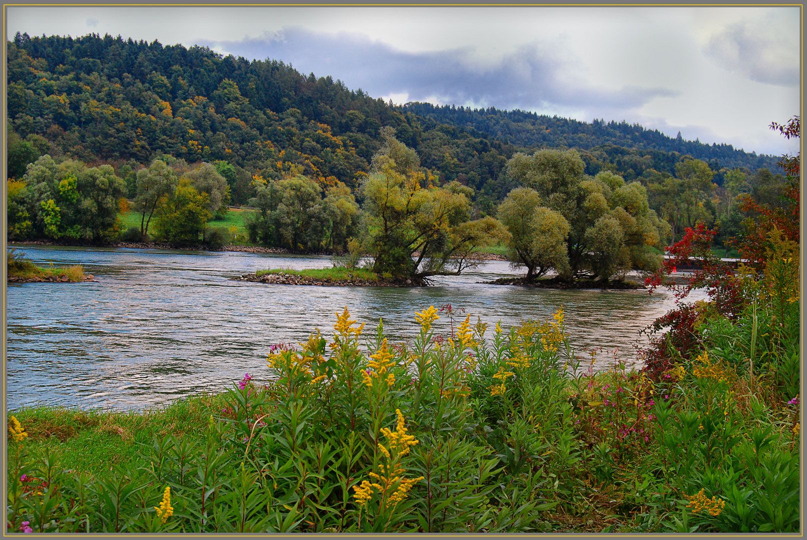 Isarmündung in die Donau