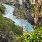 isarschlucht im abendlicht