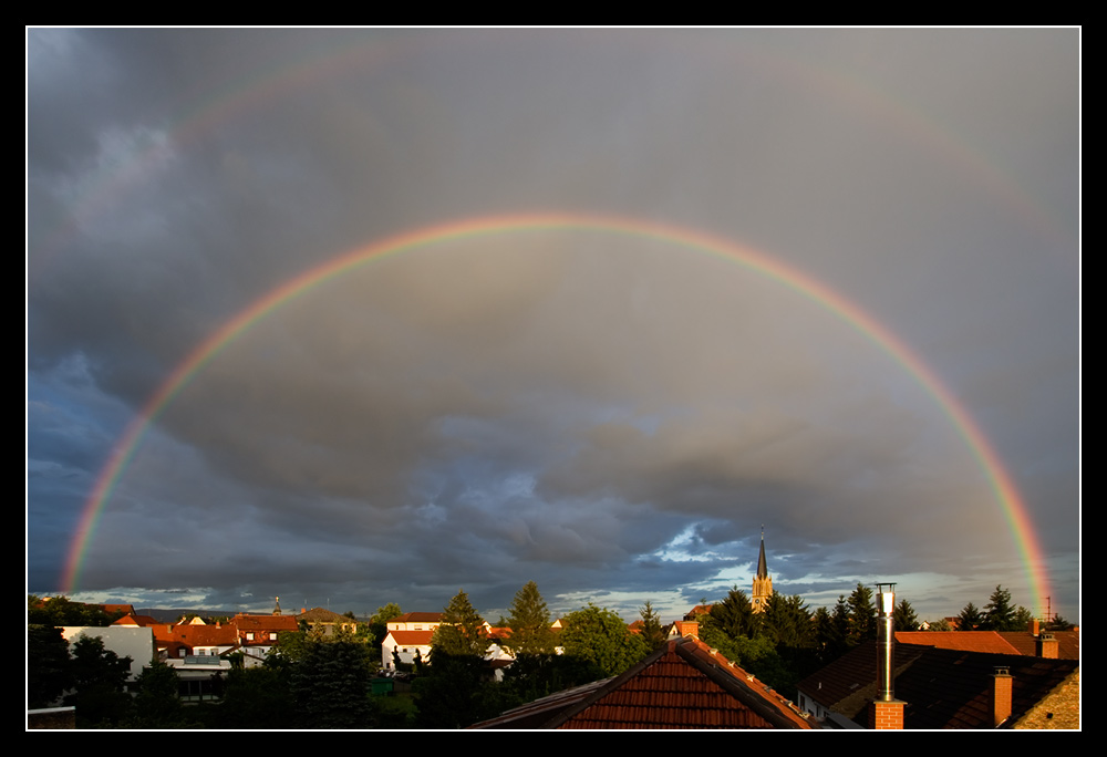 Isch 'abe den Regen gebogen...