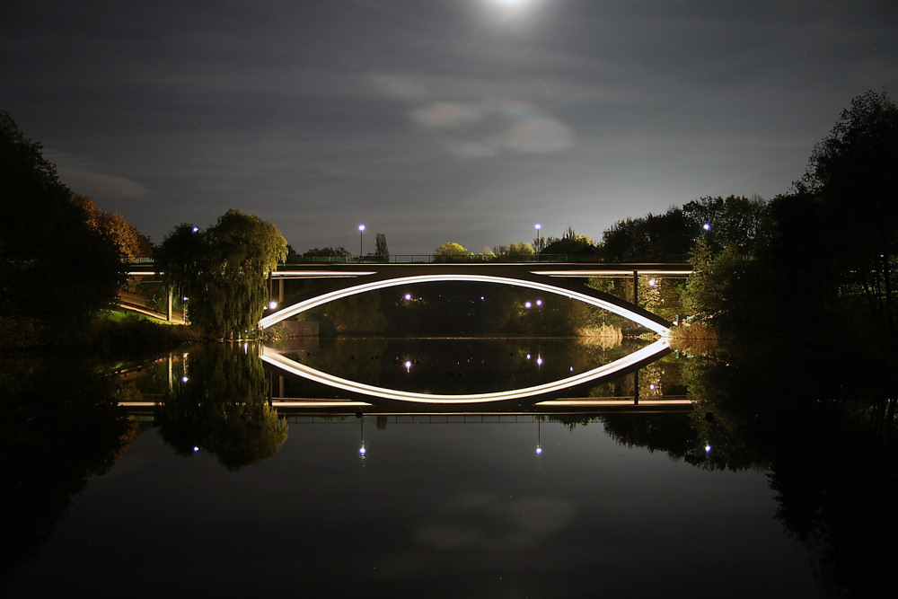 Ischeland Teich bei nacht