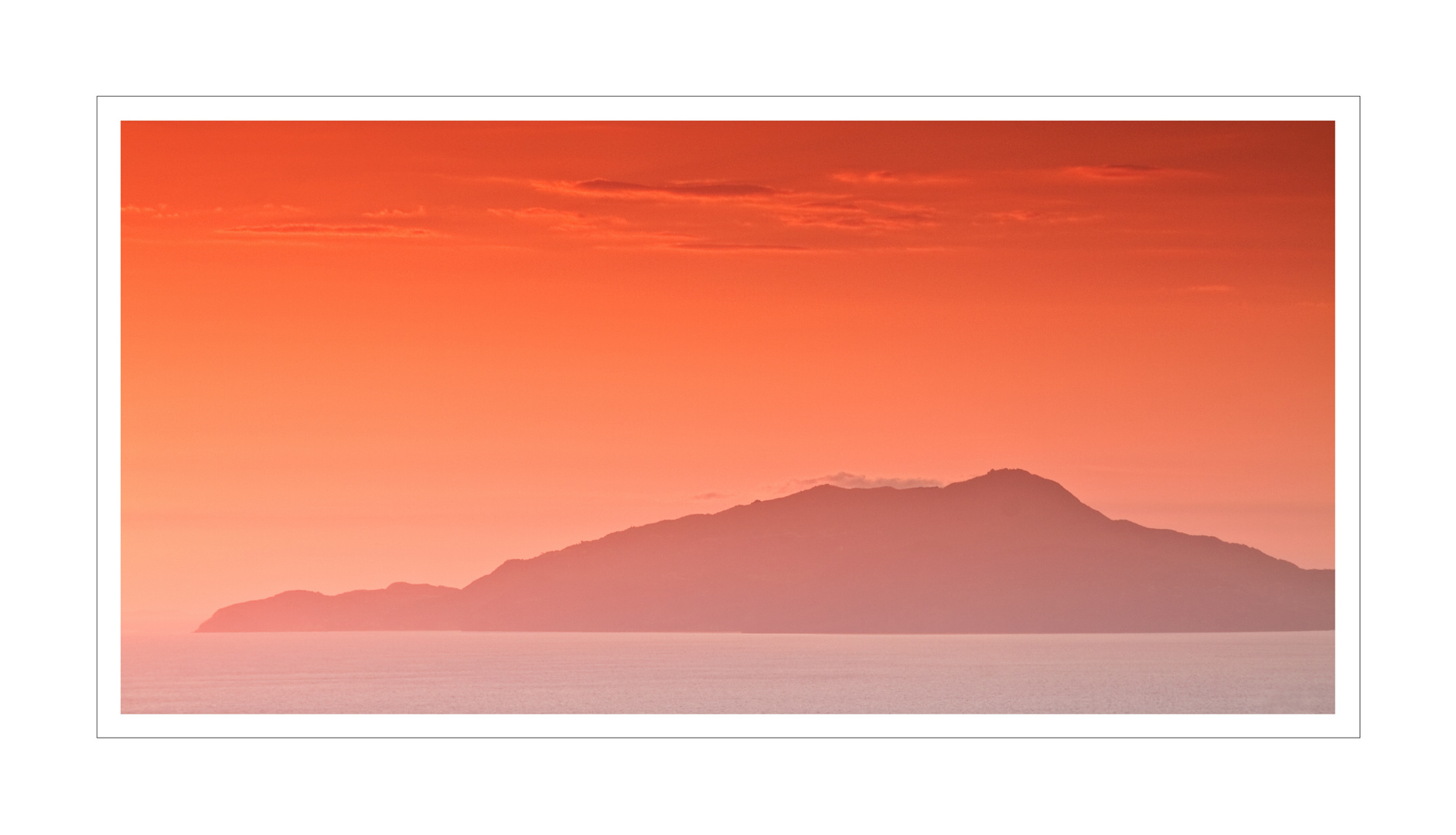 Ischia im Sonnenuntergang