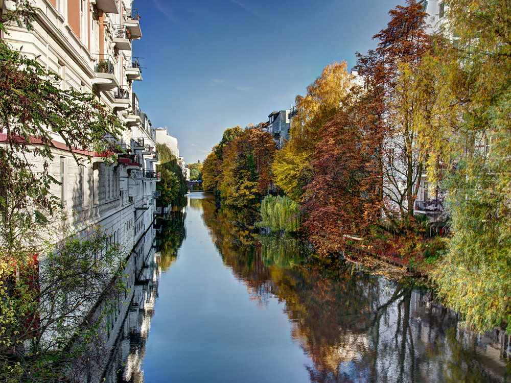 Isebekkanal in Farbe