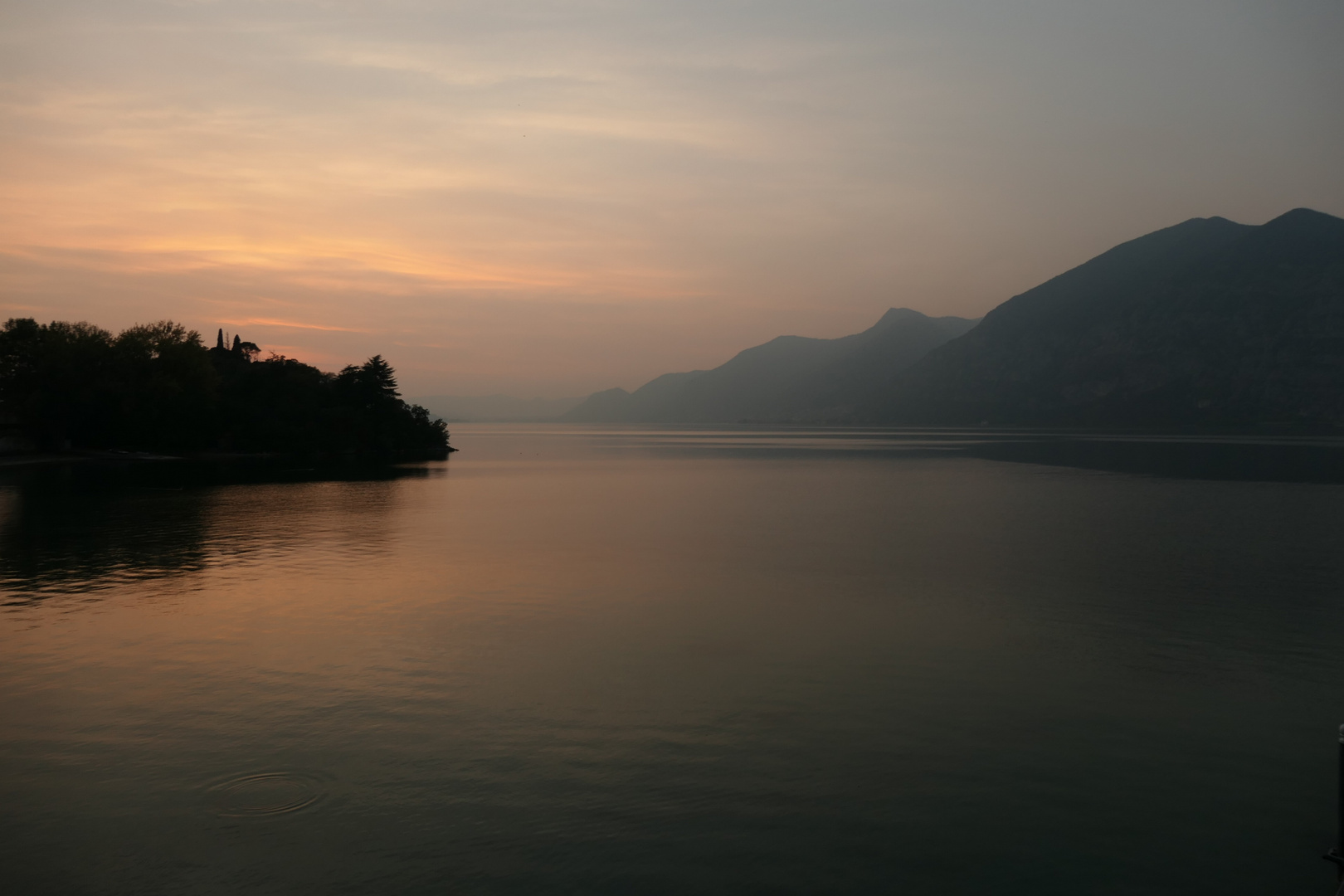 Iseosee Italien Sonnenuntergang Abendstimmung 