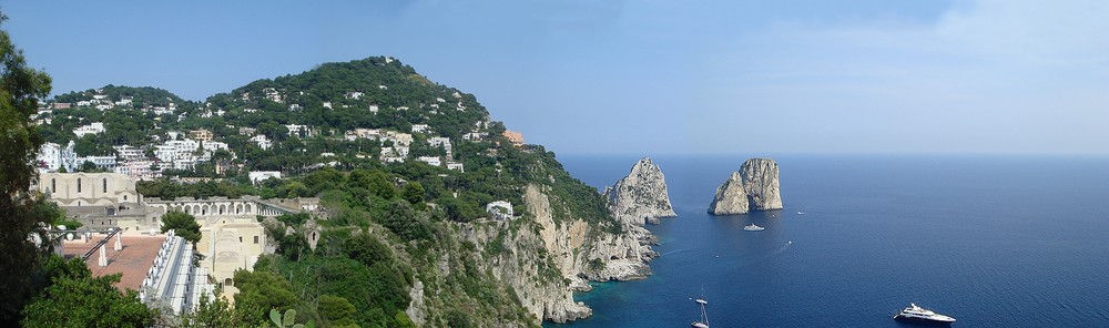 Isla de Capri. Panorámica