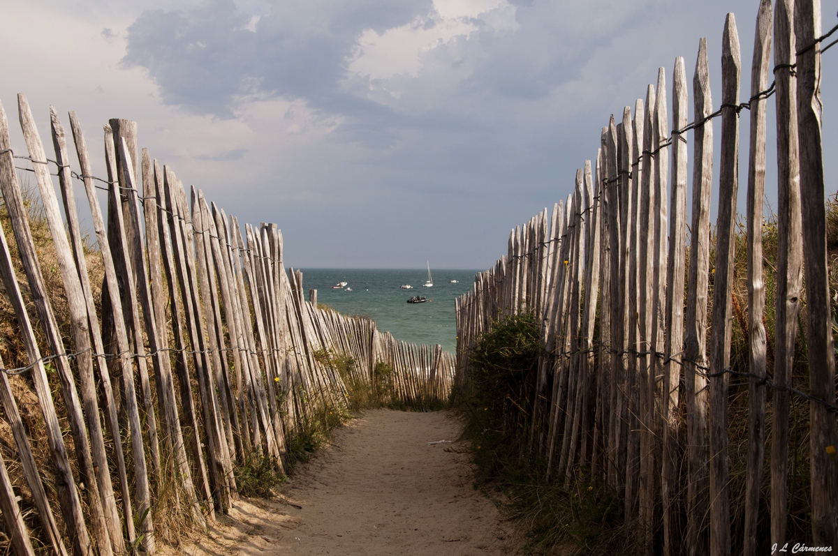 Isla de Re. Acceso a la playa.