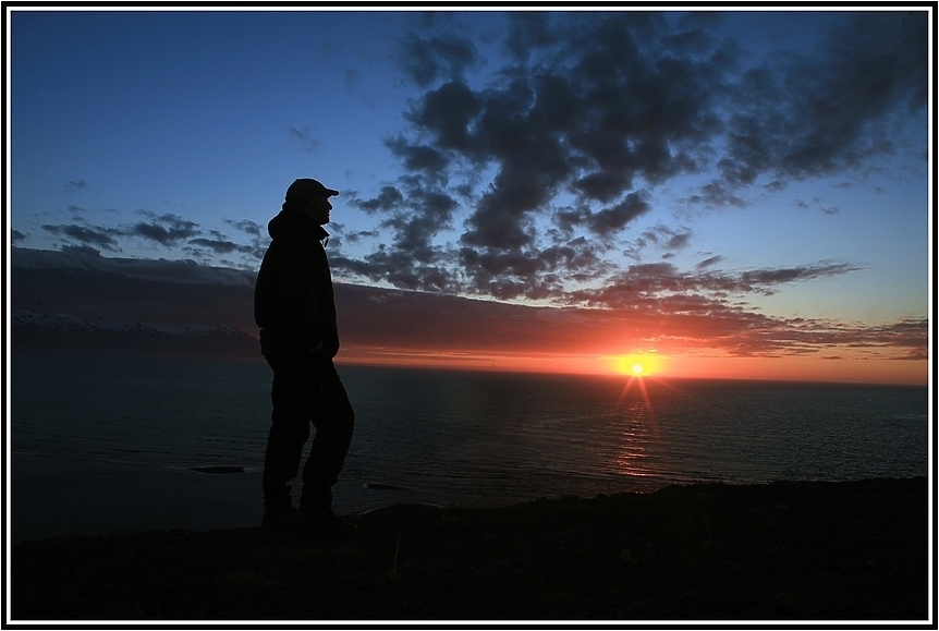 isländischer Sonnenuntergang