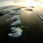 Island 2015 #53 Sonnenuntergang am Jökulsárlón