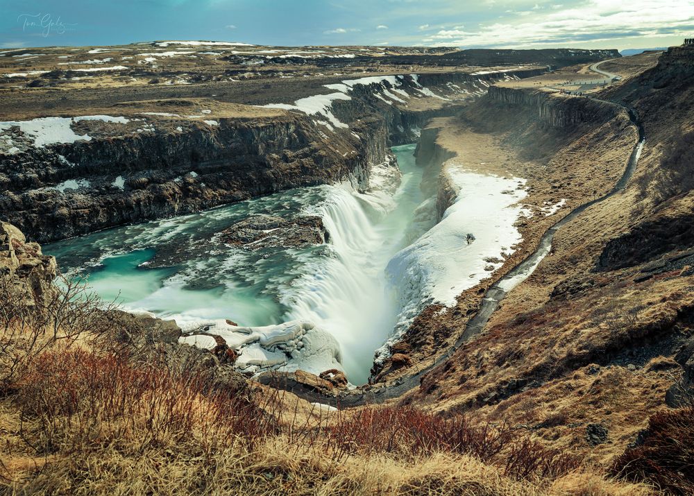 Island #4003 - "Der goldene Wasserfall"