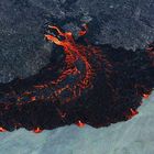 Island Bárðarbunga Volcano, Holuhraun Spalteneruption Sept 2014