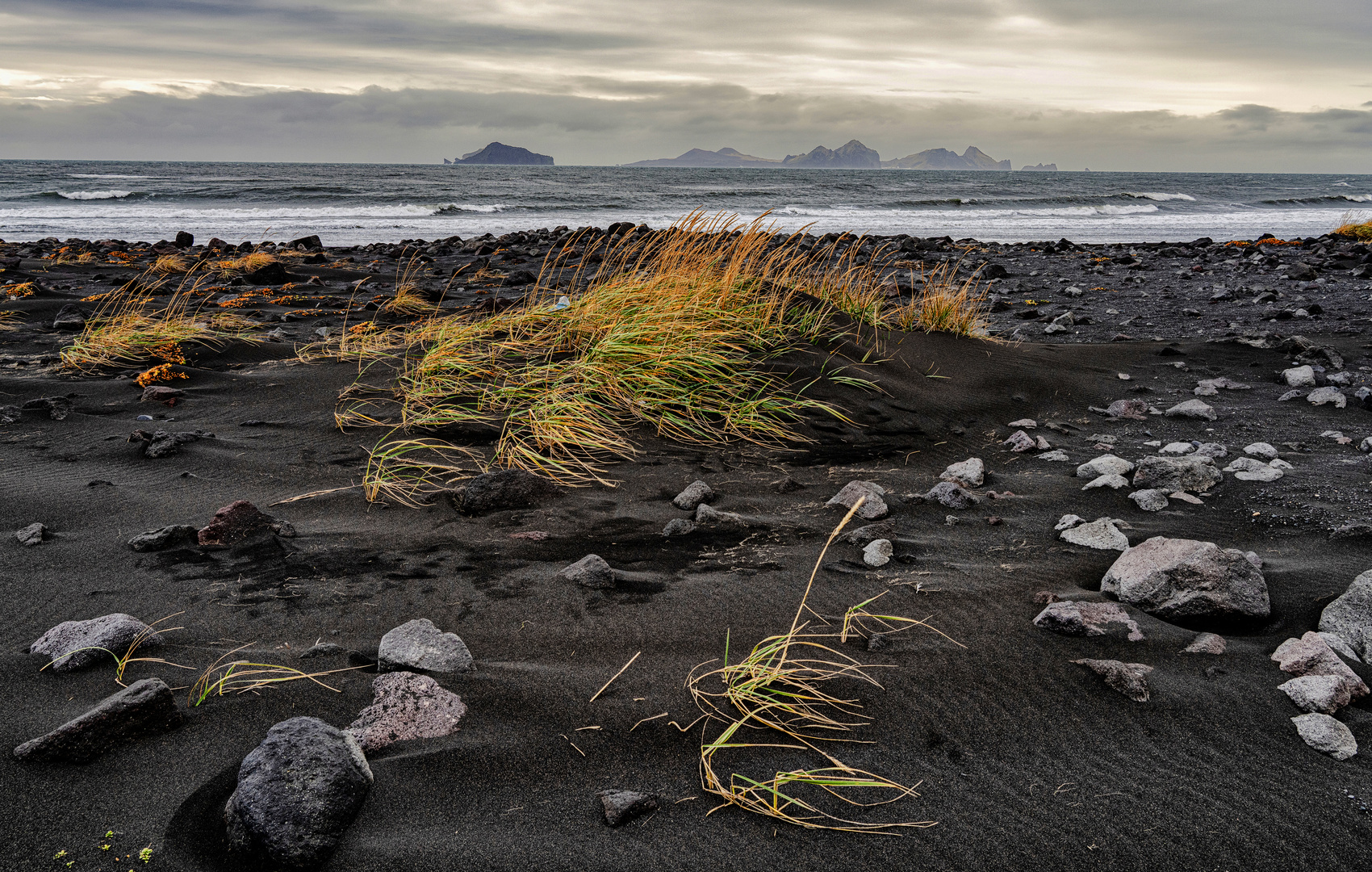 Island: Blick auf die Vestmannaeyjar