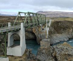 Island -  Brücke am Godafoss