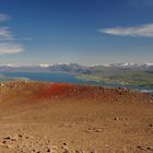 ISLAND, EIN TRAUMBlick vom Súlur 1.213 m in die tolle isländische Landschaft.