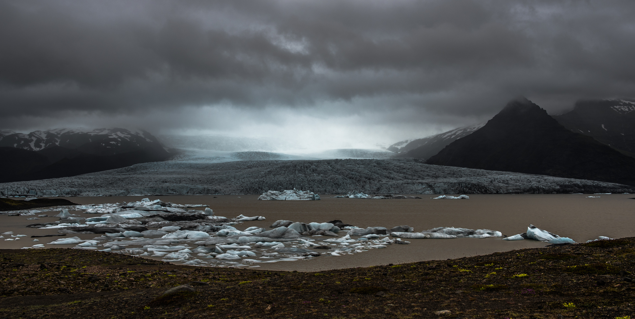 Island Fjallsarlon Gletschersee