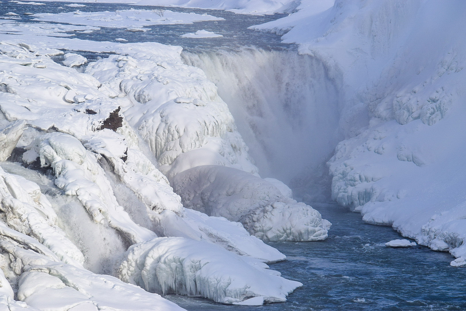 Island Frozen Gullfoss