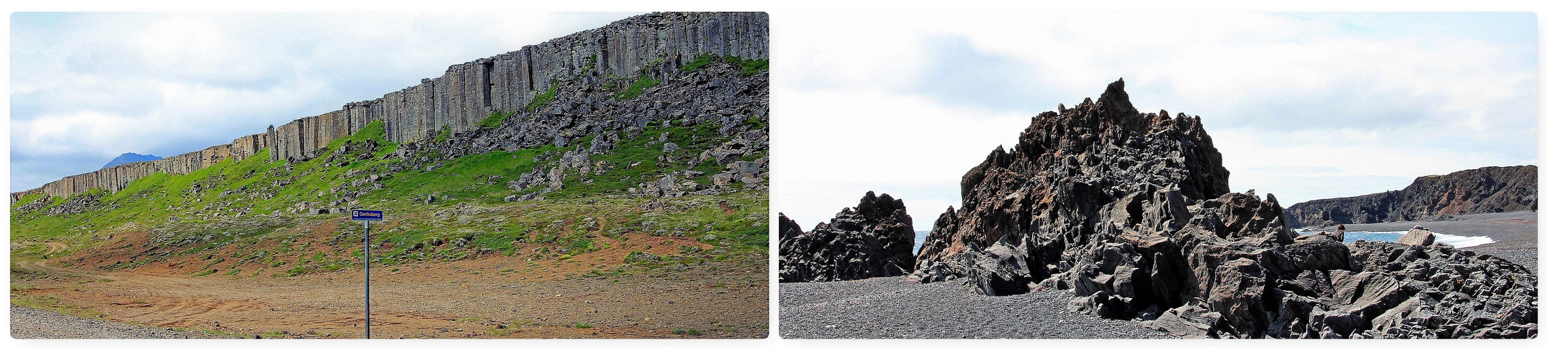 Island Gesteinsformationen