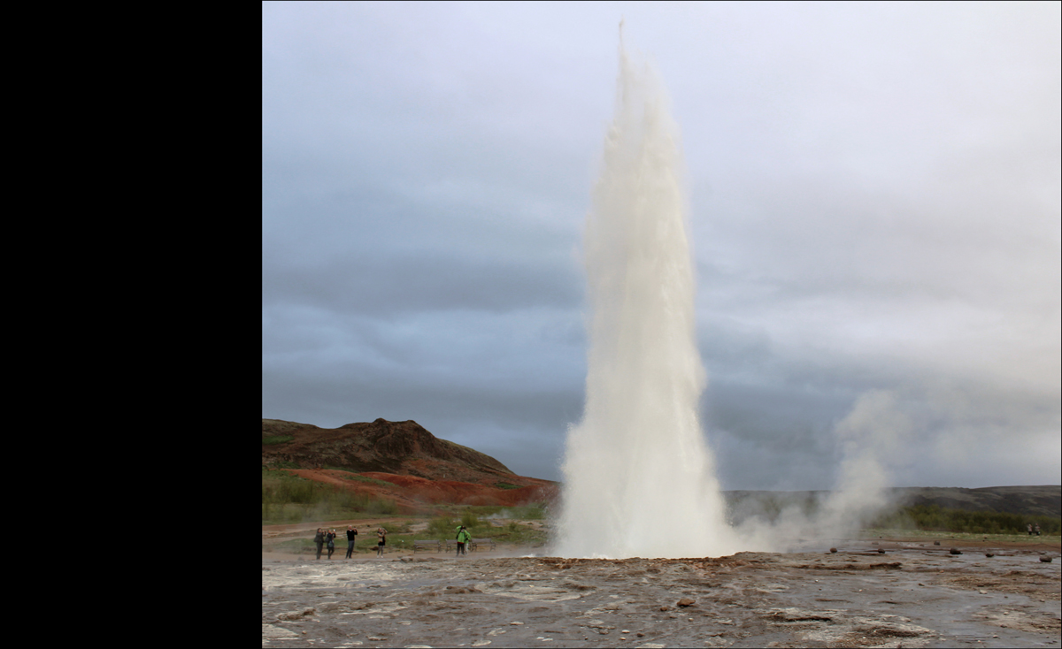 ISLAND. geyser field Haudakalu.