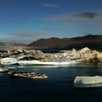 Island – Gletscherlagune im Mondlicht