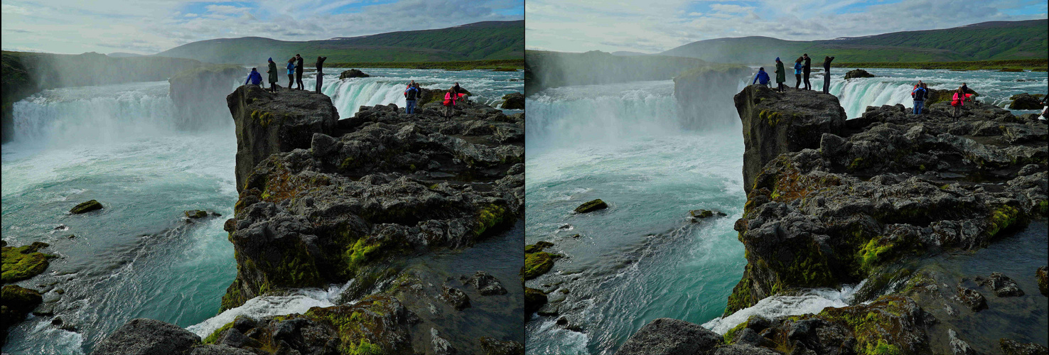  Island Godafoss (3D-X-View)