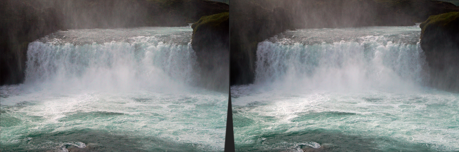 Island Godafoss Wasserfall (3D-Xfc)