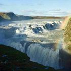 island Größter Wasserfall  Gullfoss