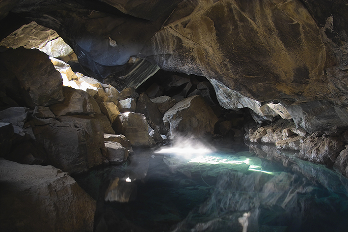 Island, Grotte bei Myvatn