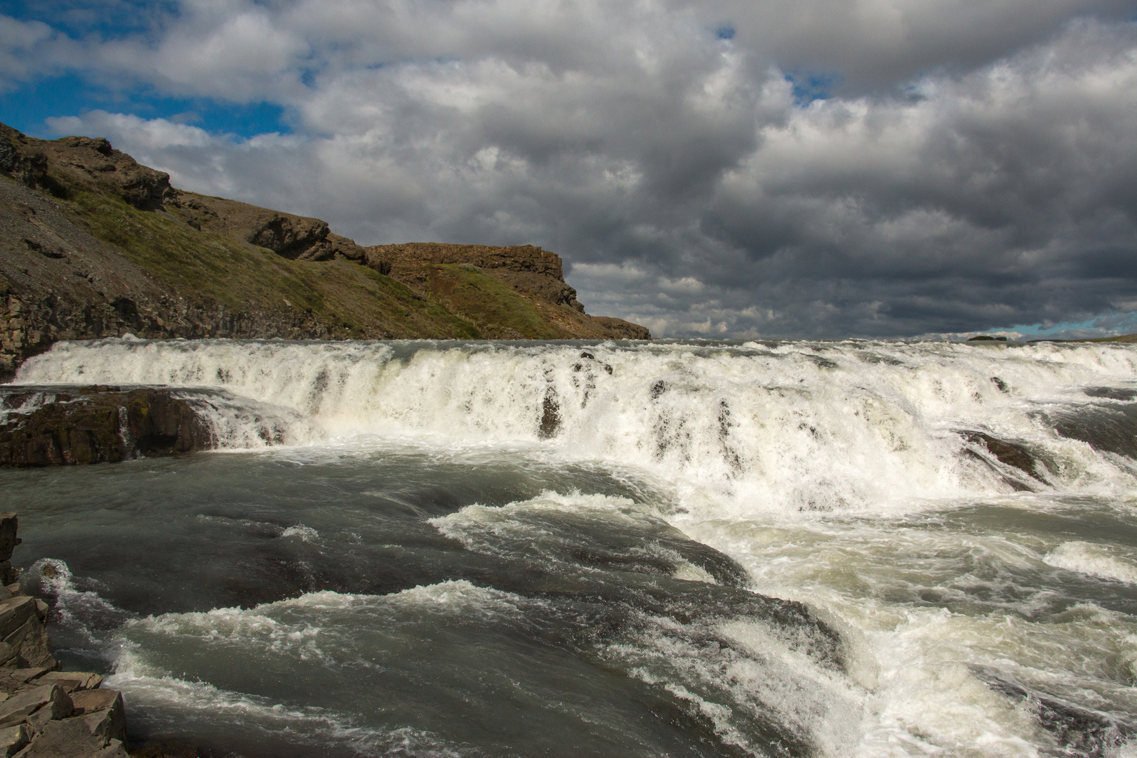 Island, Gullfoss-Wasserfall