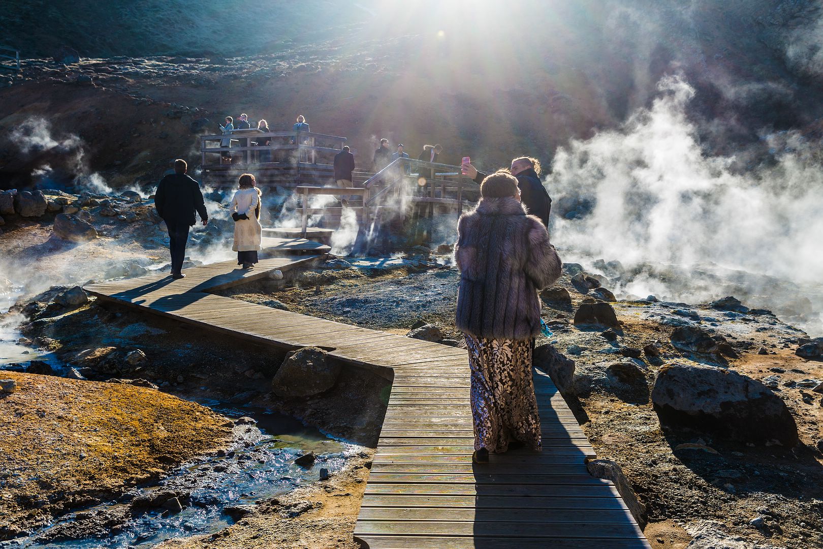 Island...... Hochzeitsgesellschaft im Geothermal Gebiet