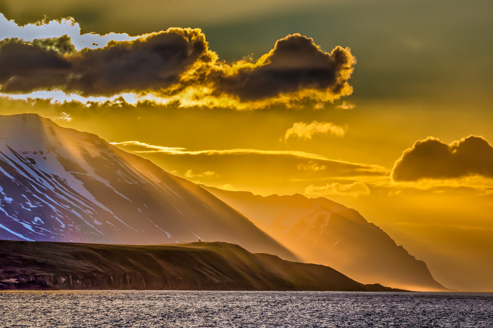 Island im Abendlicht 