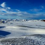 Island im Winter – Ein Grössenverhältnis: Natur zum Mensch: