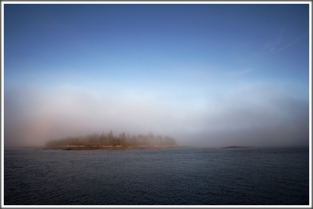 Island in the fog...
