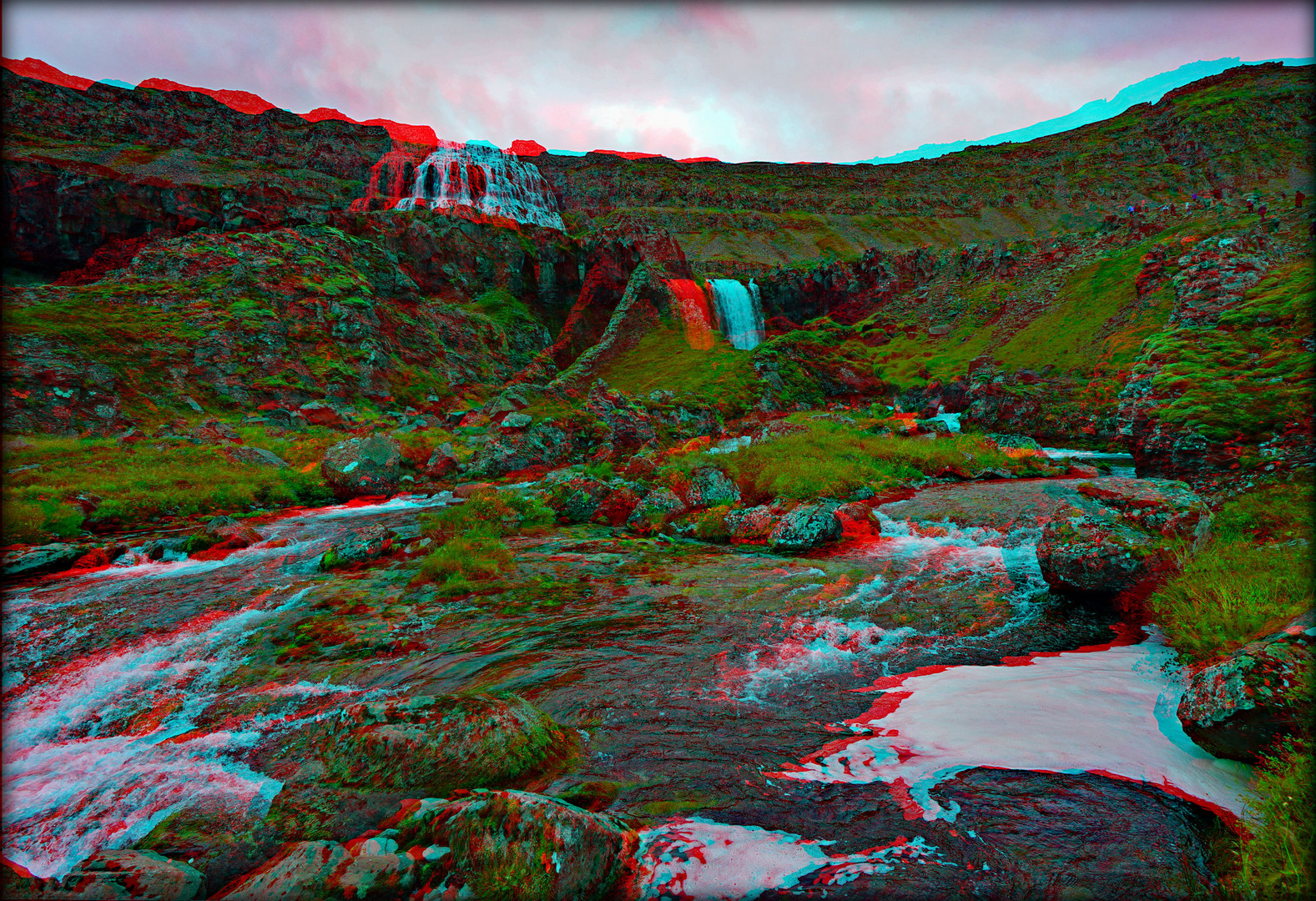 Island Isafjödur Dynjandifoss (3D-ANA)