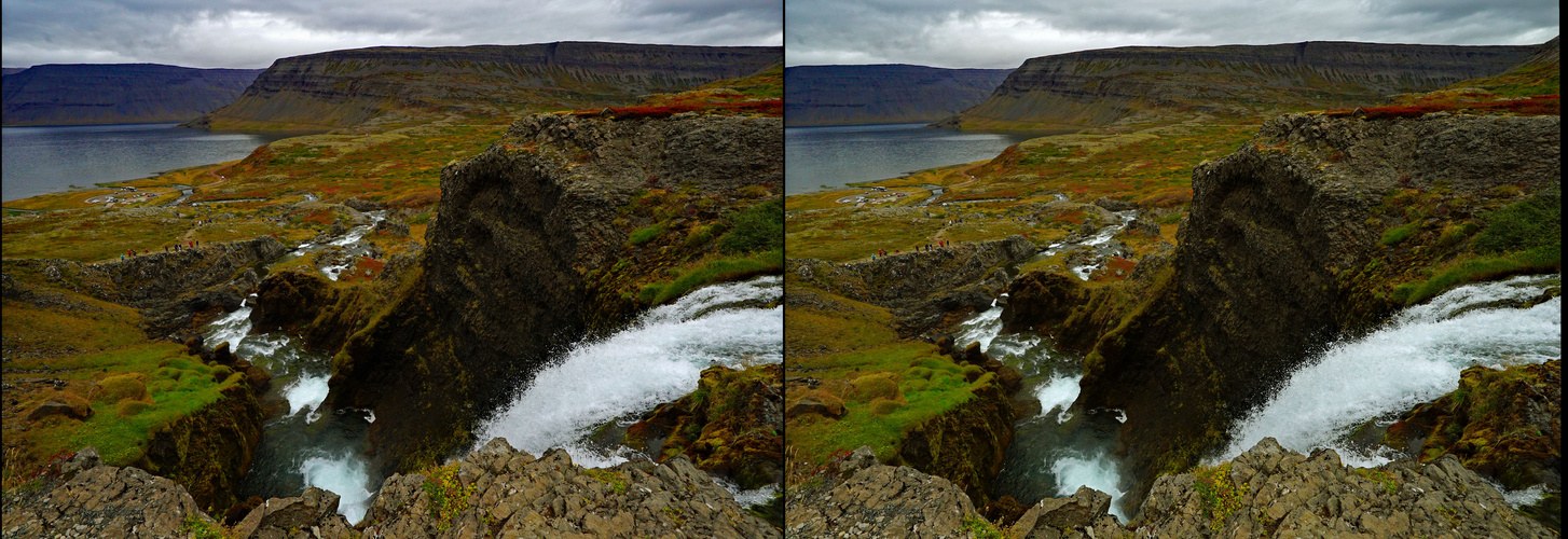 Island Isafjödur  - Nähe Dynjandifoss (3D-X-View)