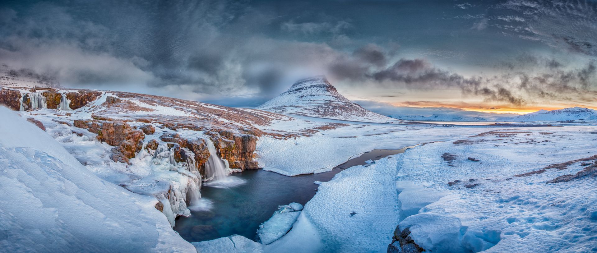 Island, Kirkjufell. März 2016